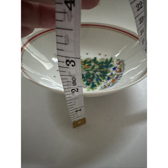 Vintage 2pc Set Salem China Christmas Eve Porcelain Bowls Holiday Dinnerware - Picture 6 of 9